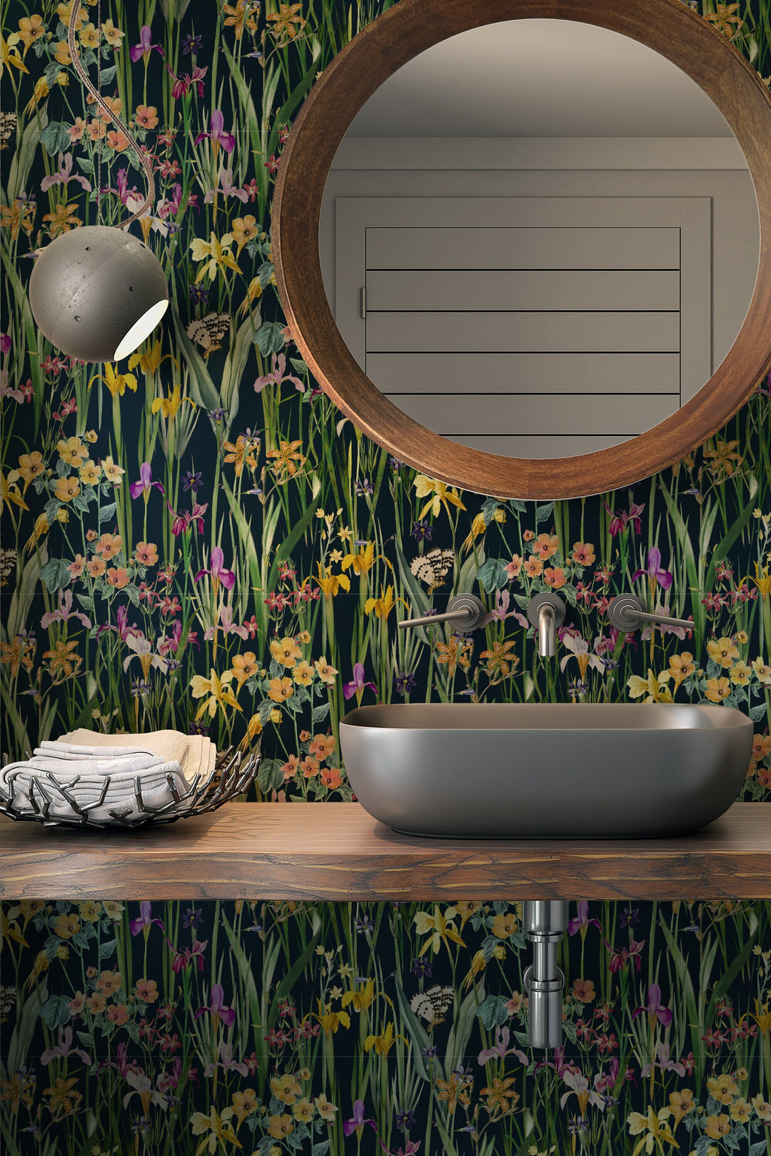 Green Meadow Peel and Stick Wallpaper - Removable Self