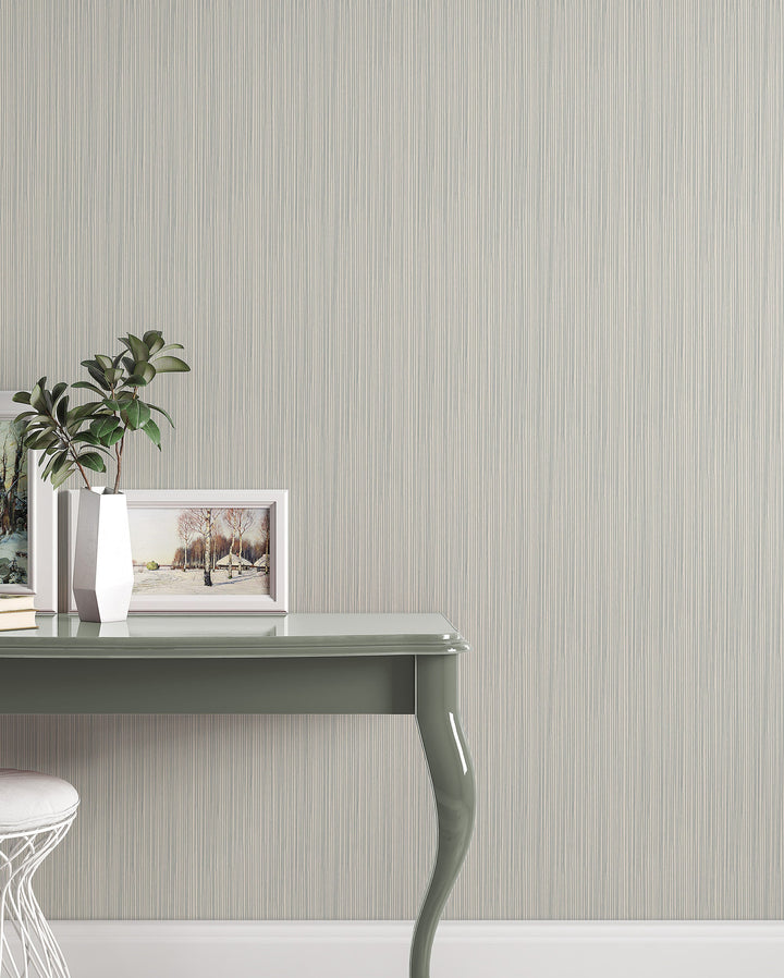 Textured wallpaper gray strips - #63052 - 2334