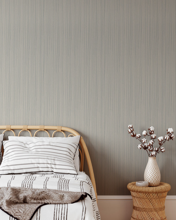 Textured wallpaper gray strips - #63052 - 2334