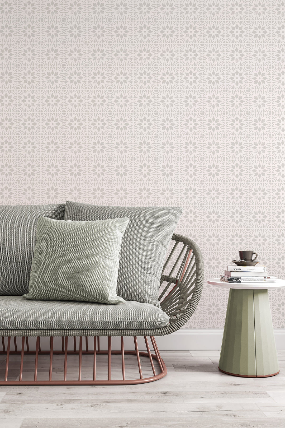 Renter friendly Boho stamps wallpaper #63180 - 2334