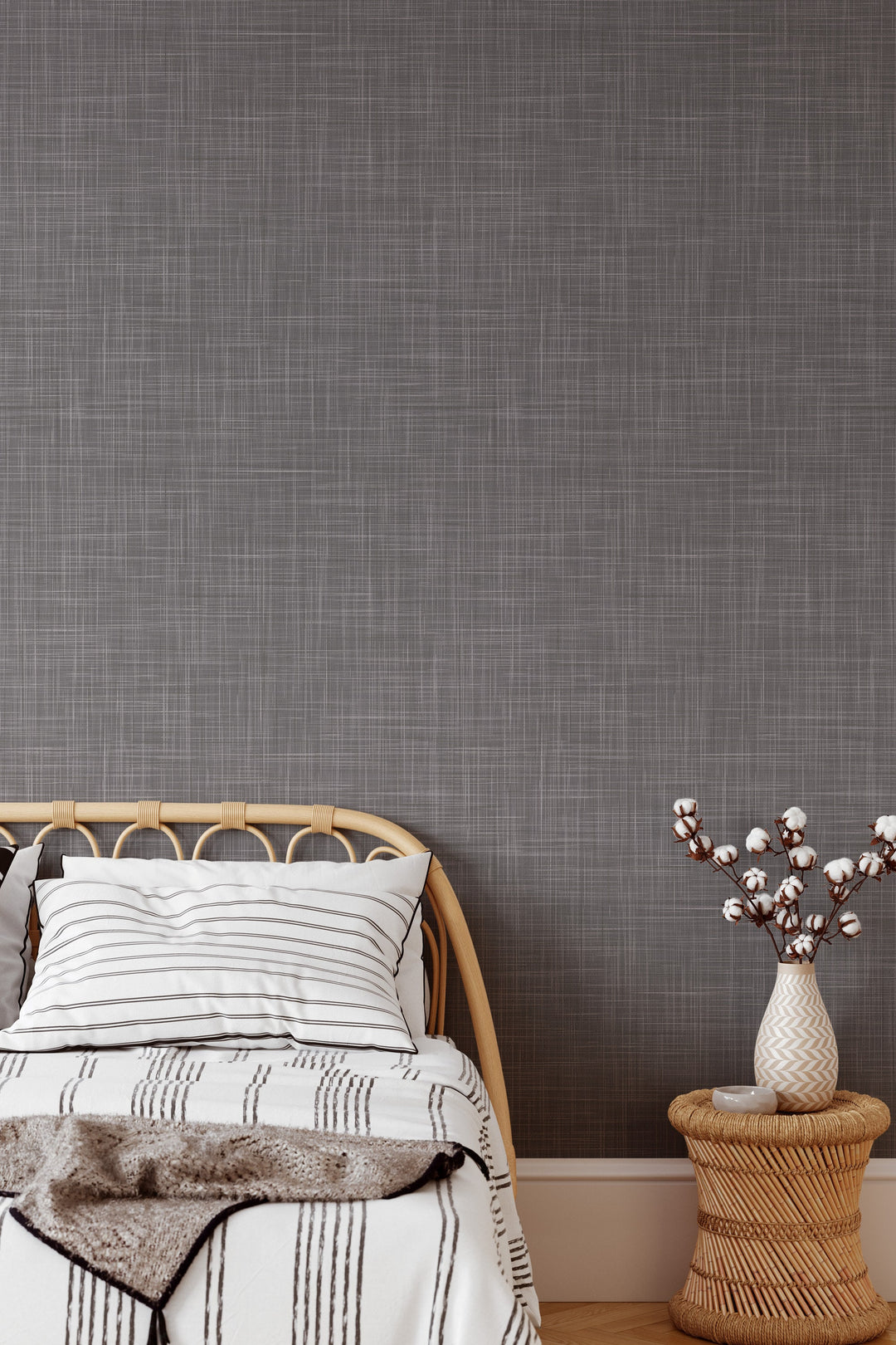 Gray wallpaper background linen #3400 - Wallpaper