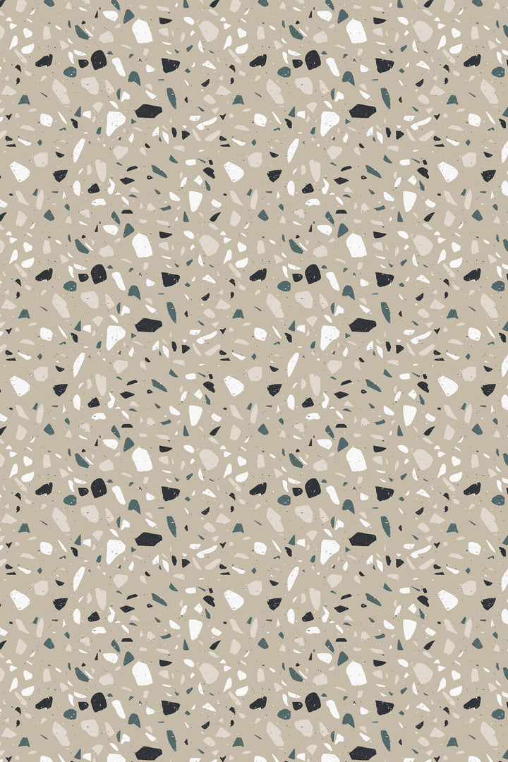 Terrazzo tan background wallpaper - Neutral Minimalist Abstract design #3408