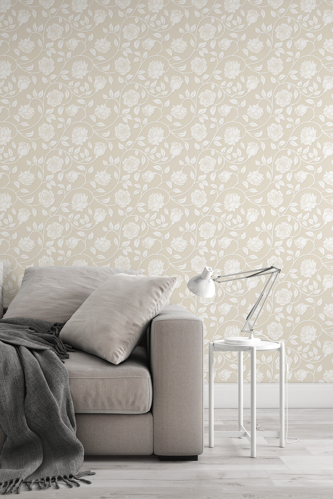 Beige wallpaper