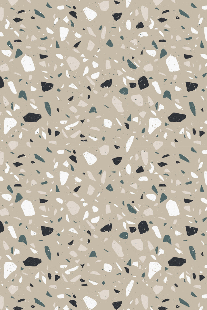 Terrazzo tan background wallpaper - Neutral Minimalist