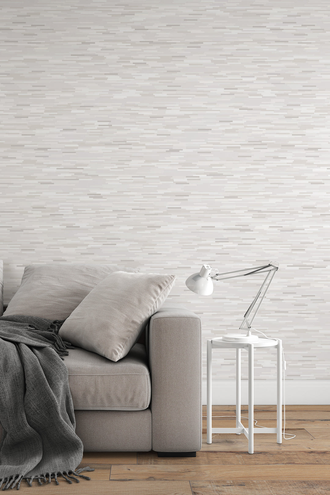 Neutral gray brick wallpaper - 3411 - Wallpaper