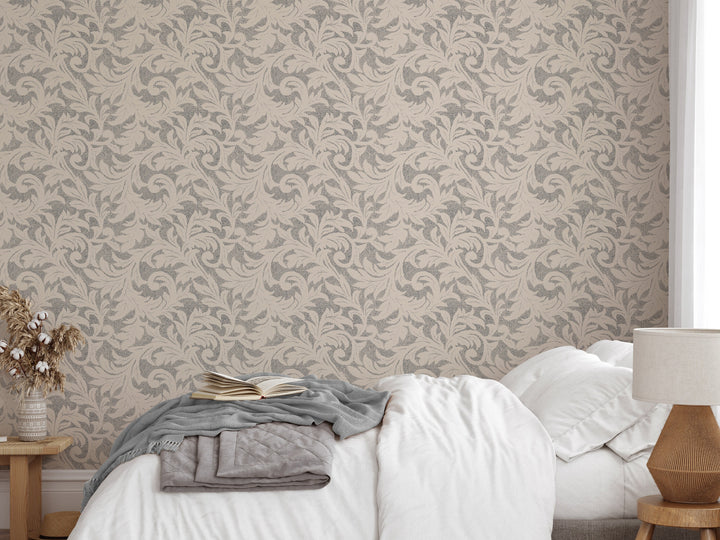 Renter friendly vintage pattern wallpaper 3301