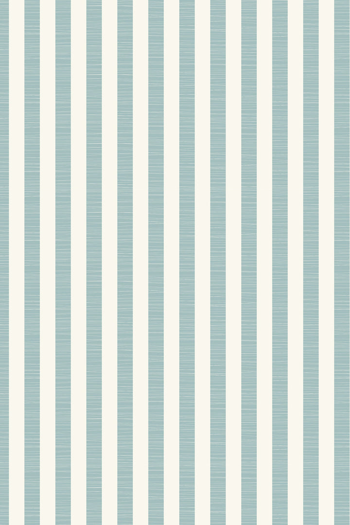 Green linen wallpaper with stripes #63420