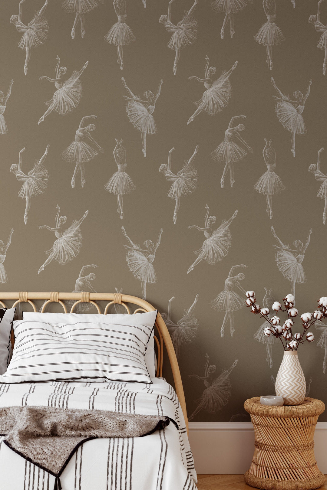 Vintage Wallpaper ballet dancers - Peel & Stick