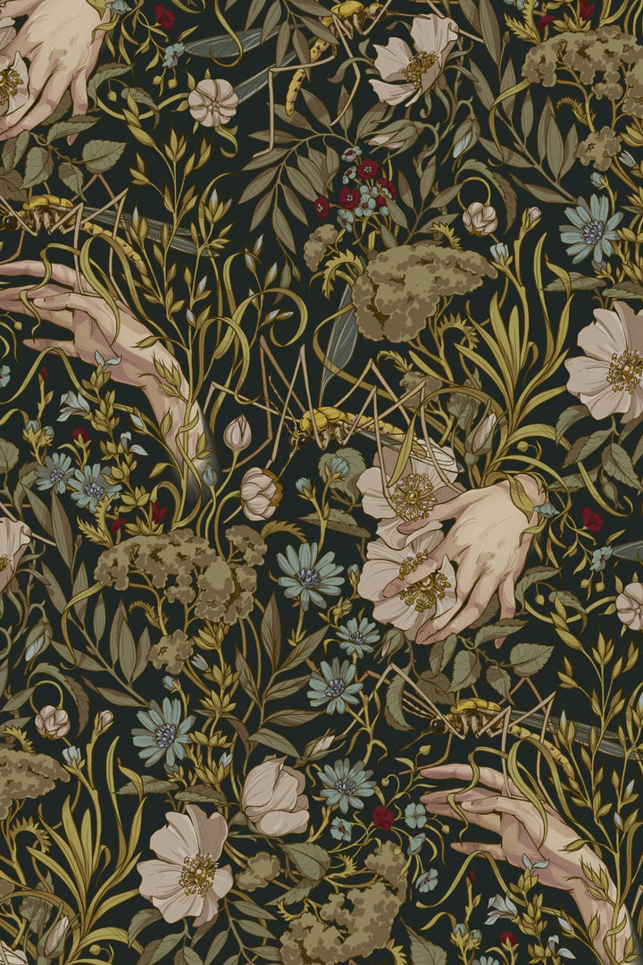 Hand Palm Peel and Stick Wallpaper | The Story of Hamlet