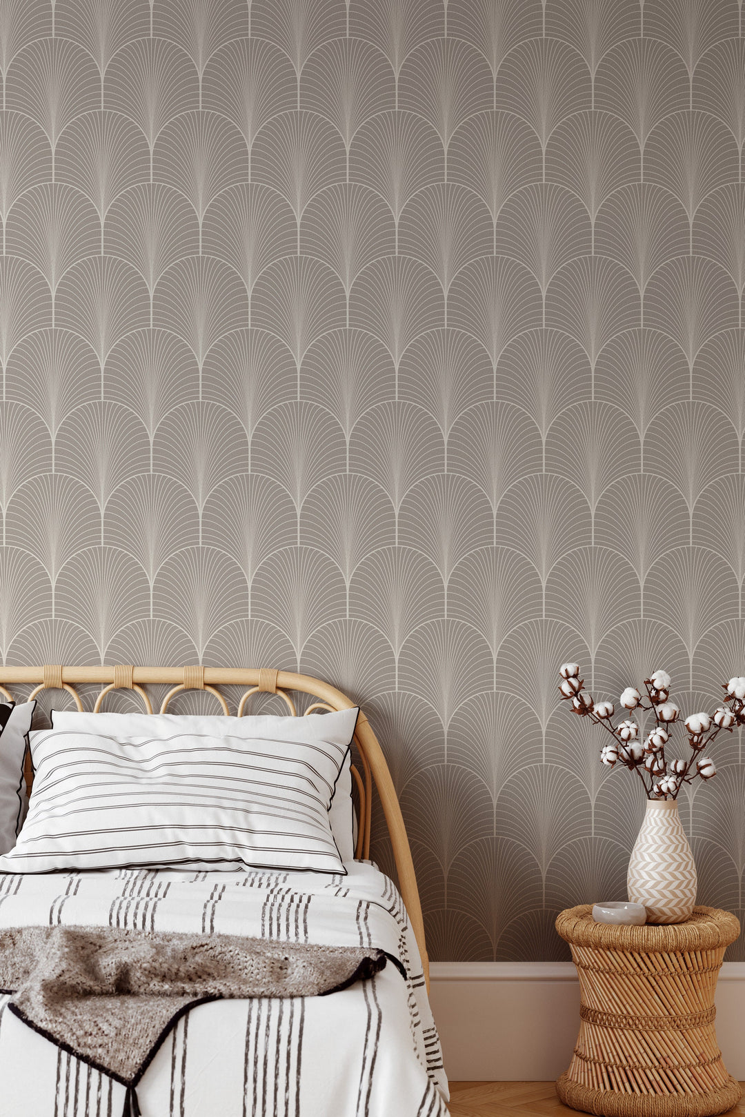 Removable Art deco Wallpaper Minimalistic wallpaper Peel