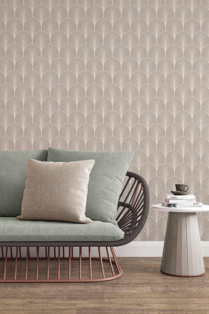 Removable Art deco Wallpaper Minimalistic wallpaper Peel