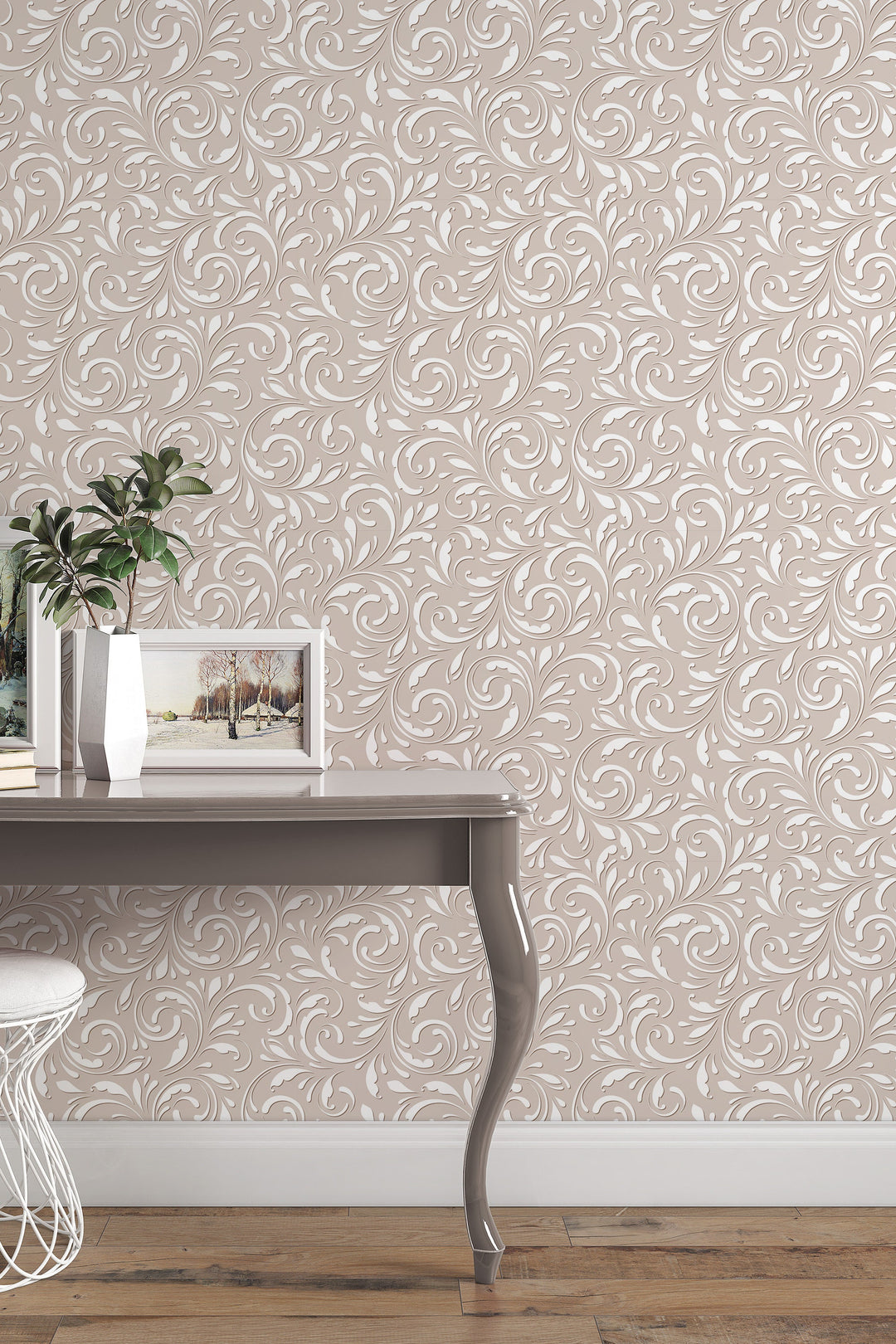 Removable Wallpaper, Vintage wallpaper, Temporary Wallpaper, Minimalistic Wallpaper, Peel and Stick Wallpaper 3456