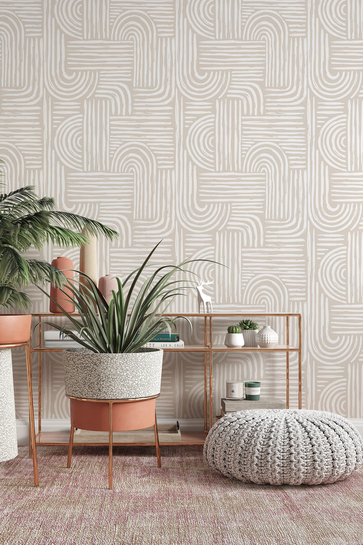 Aesthetic Contemporary wallpaper - available in peel