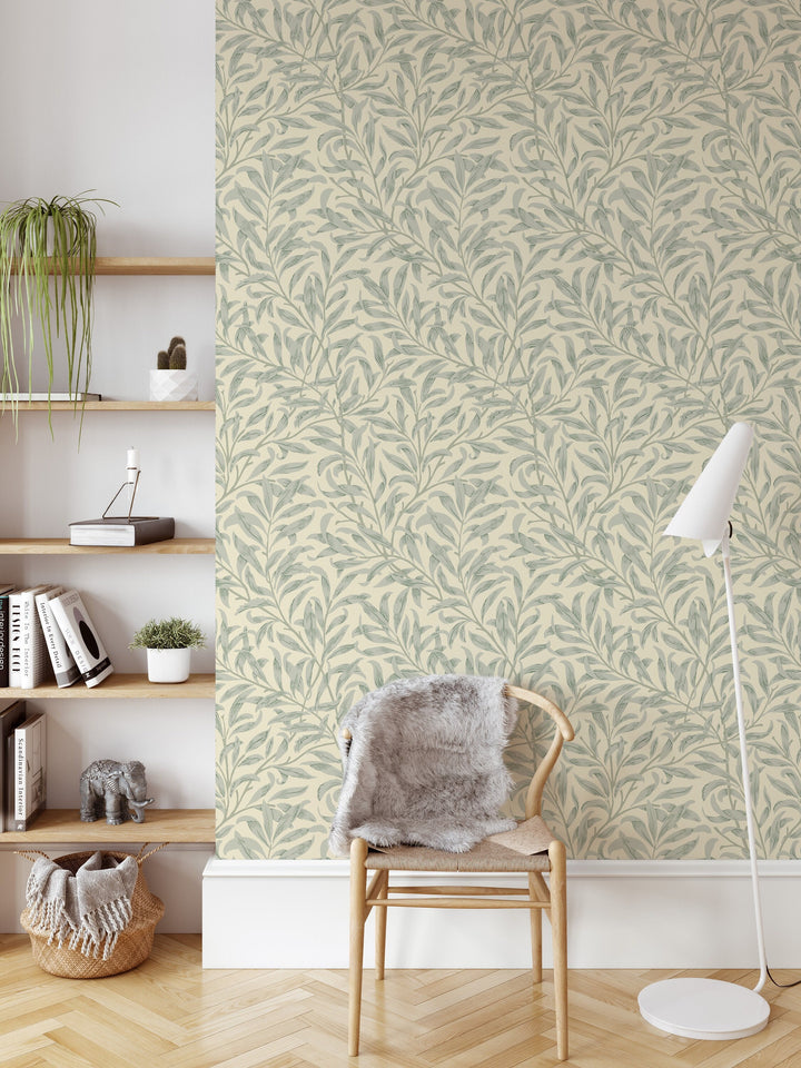 William Morris botanical wallpaper removable traditional