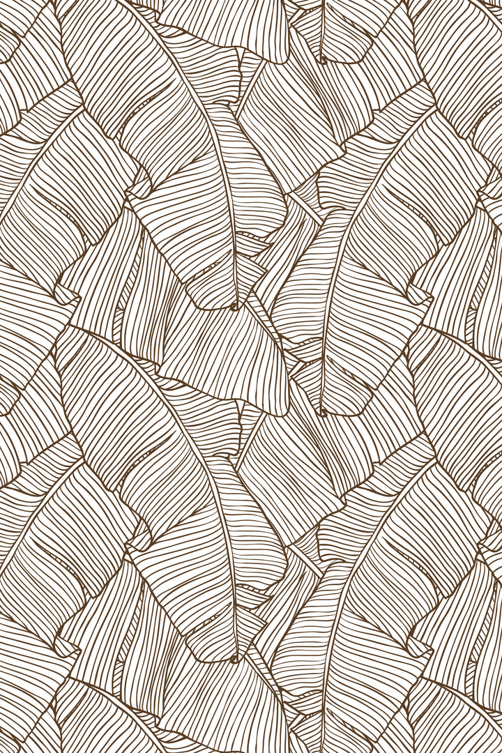 Banana palm leaves wallpaper