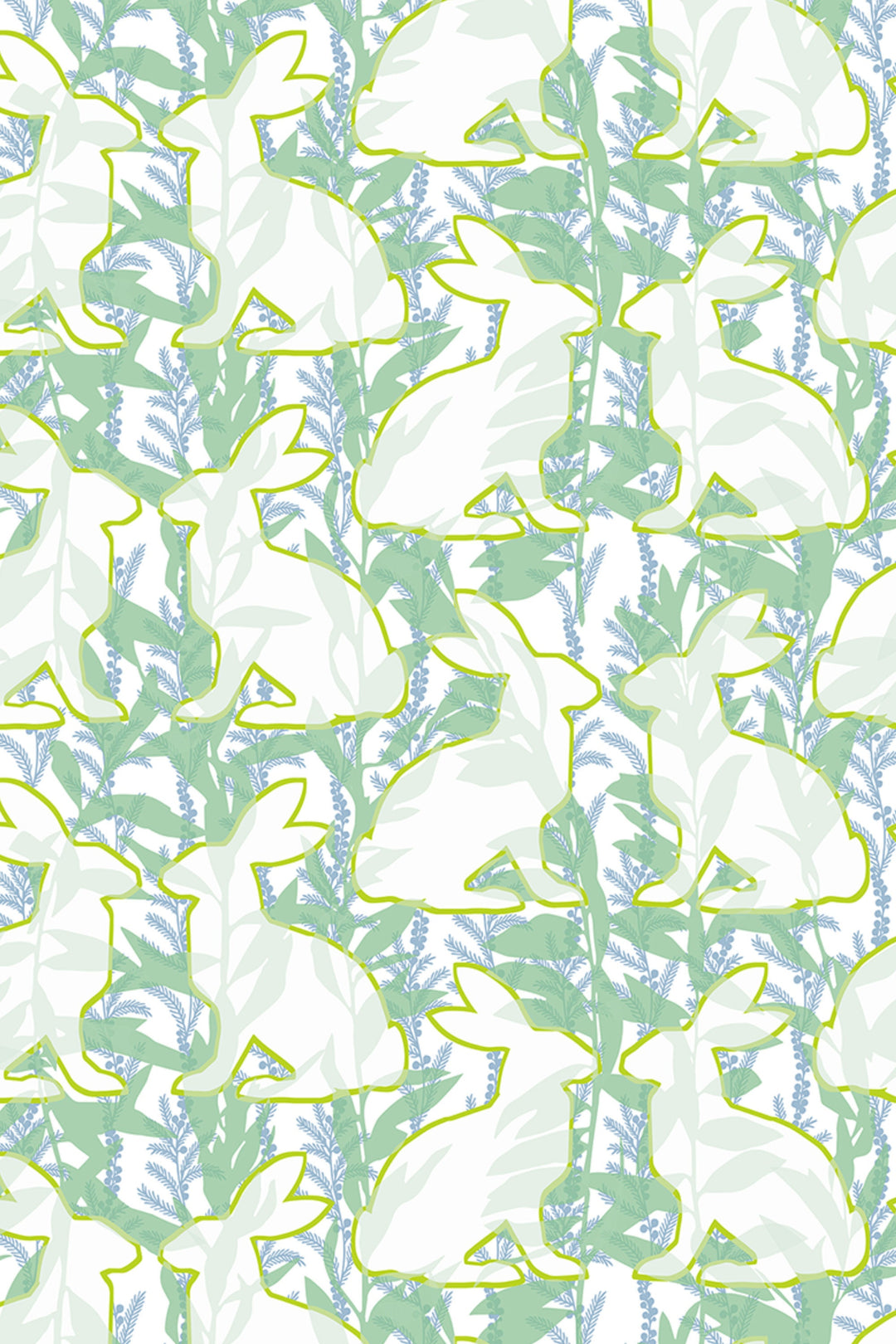 Hares wallpaper | Bunnies Peel and Stick Wallpaper