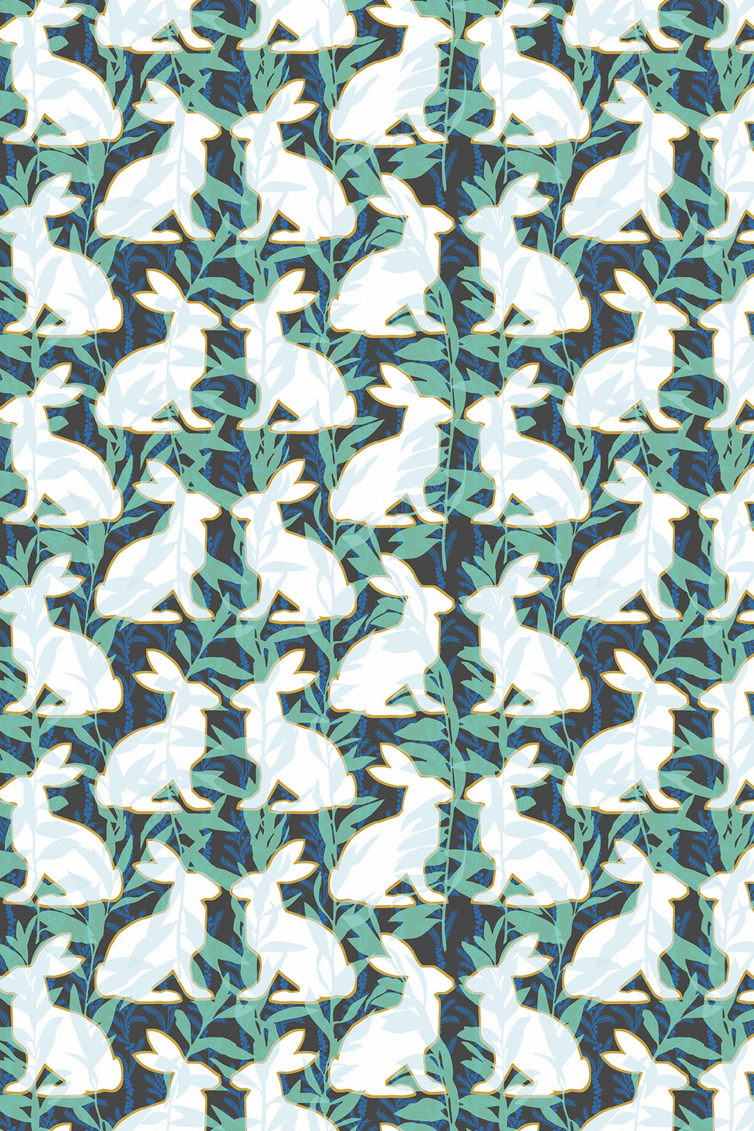 Hares wallpaper | Bunnies Peel and Stick Wallpaper