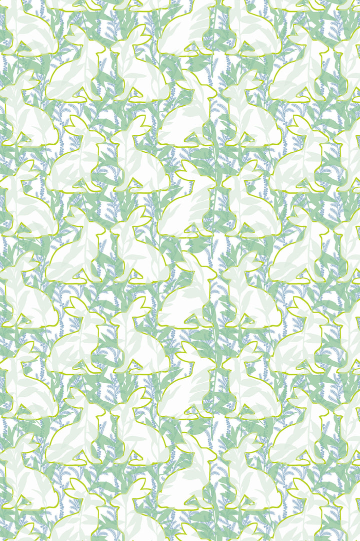 Hares wallpaper | Bunnies Peel and Stick Wallpaper