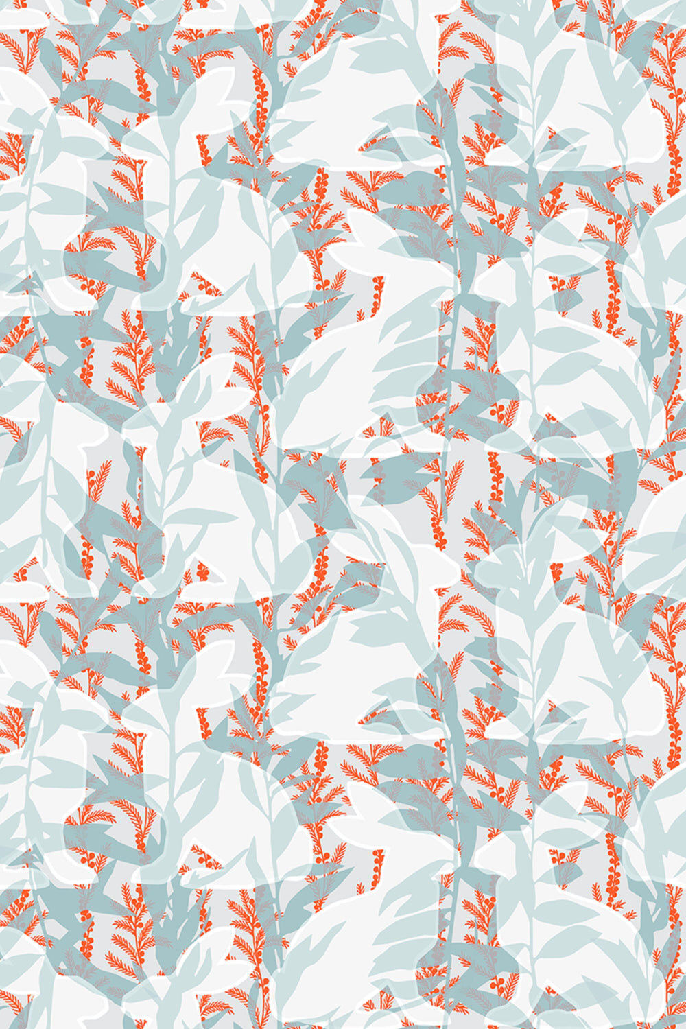 Hares wallpaper | Bunnies Peel and Stick Wallpaper