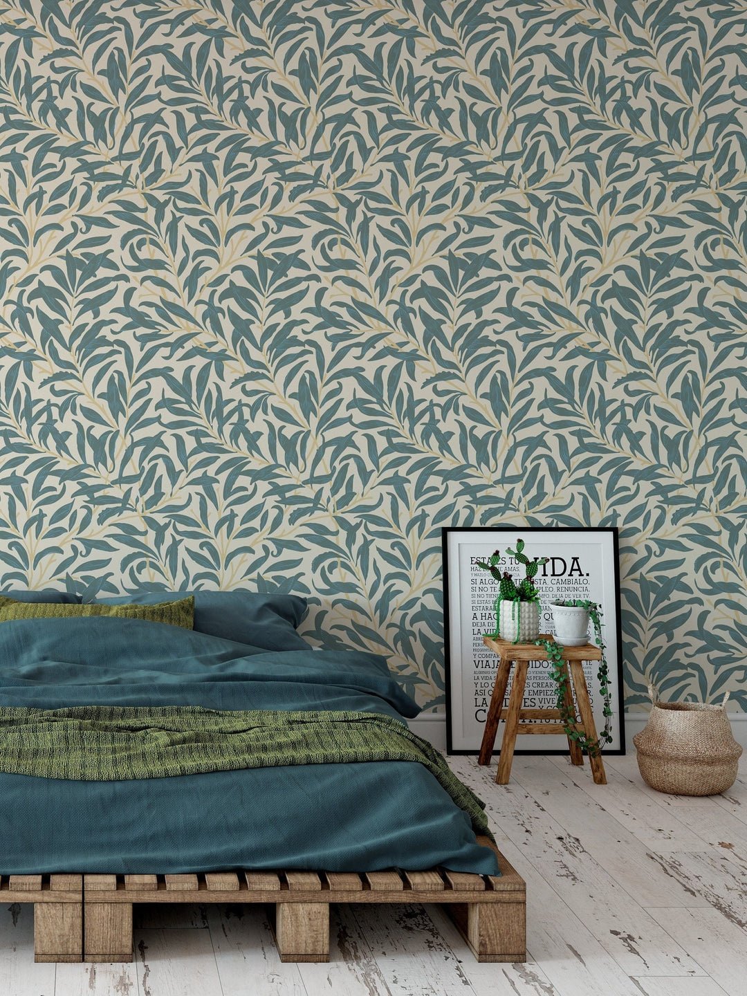 Removable Wallpaper, Wllam Morrs, Peel And Stck Wallpaper