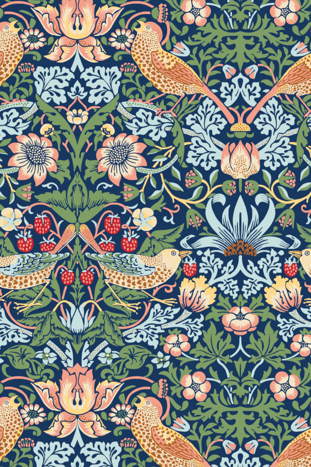 William Morris Birds and strawberry - Peel Stick