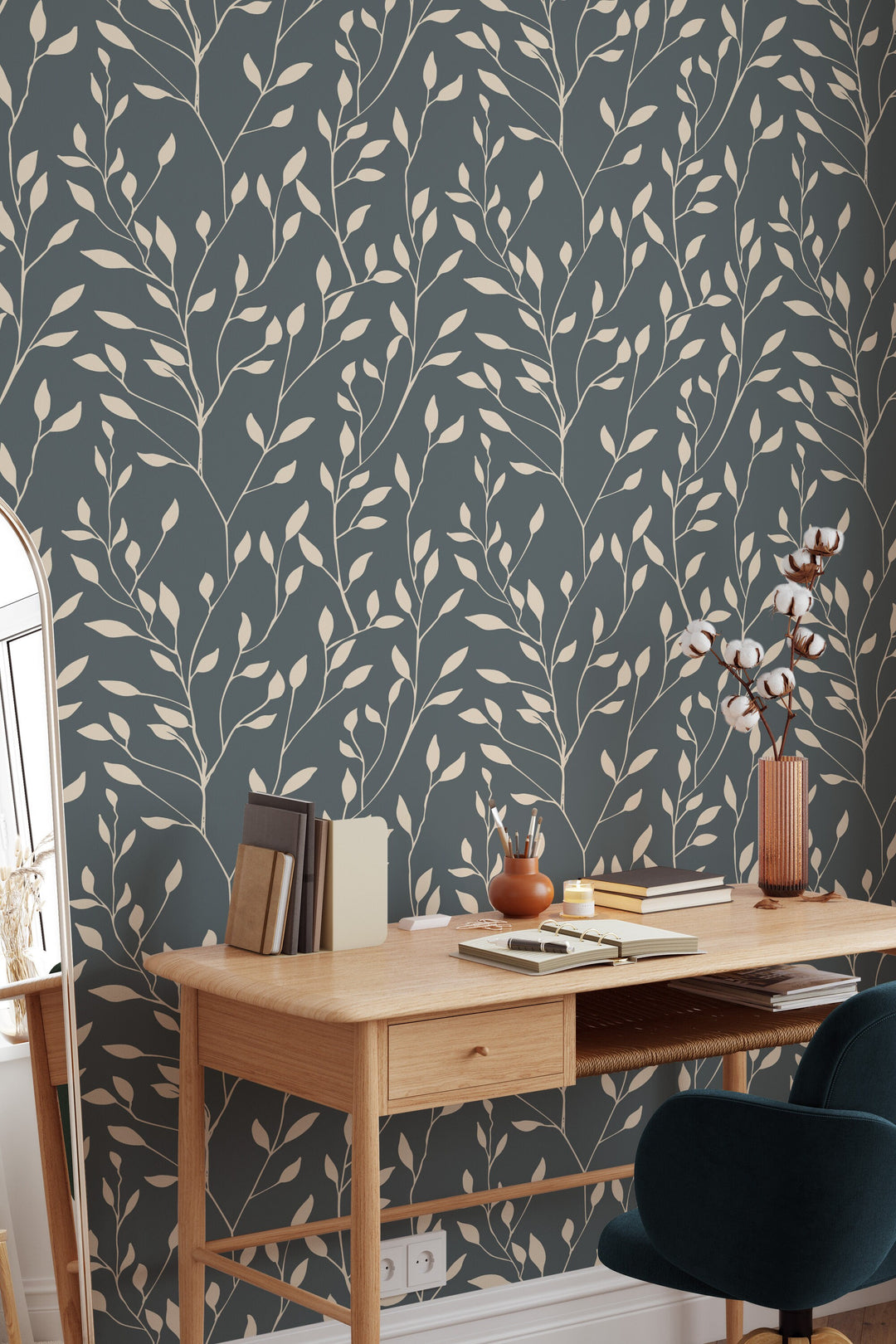 Herbs wallpaper - Peel & Stick Wallpaper - Removable Self Adhesive Wallpaper Roll pattern wallpaper design #3557