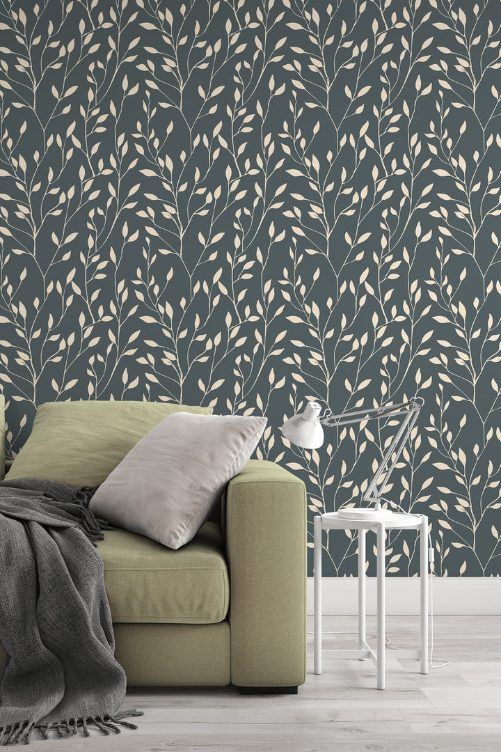 Herbs wallpaper - Peel & Stick Wallpaper - Removable Self Adhesive Wallpaper Roll pattern wallpaper design #3557