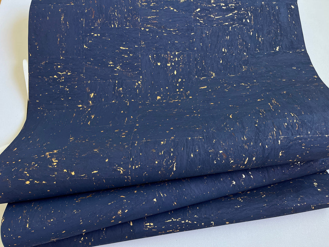 Natural Cork wallpaper dark blue the color of night sky