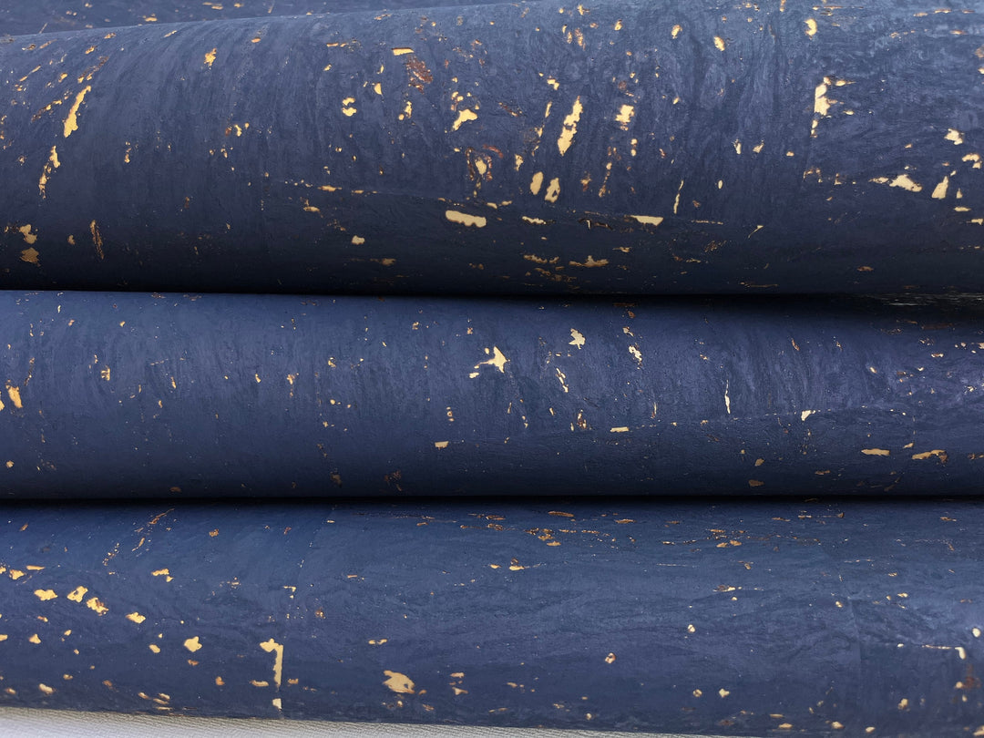 Natural Cork wallpaper dark blue the color of night sky