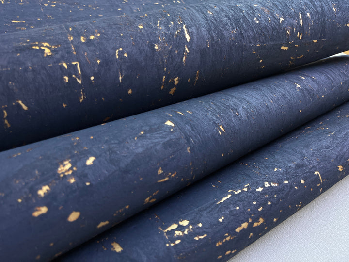 Natural Cork wallpaper dark blue the color of night sky